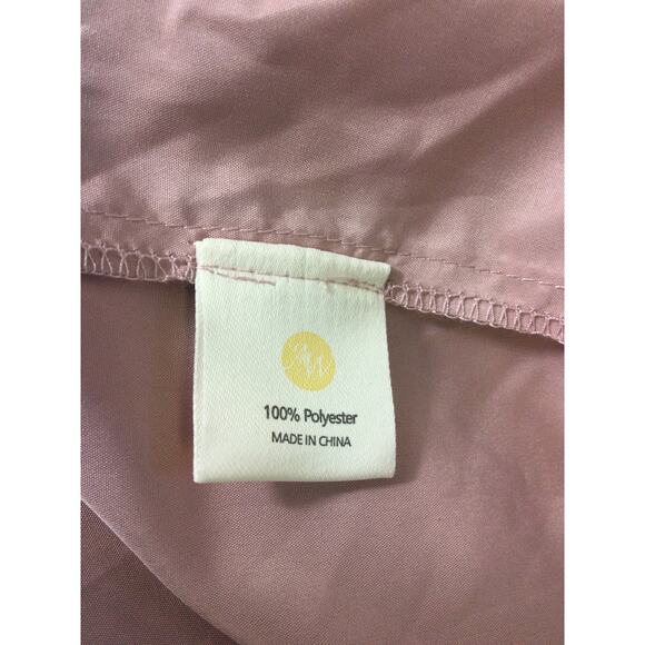 AW BRIDAL SZ L dusty pink faux wrap chiffon tulip cut party midi dress NEW B78 - Picture 7 of 7